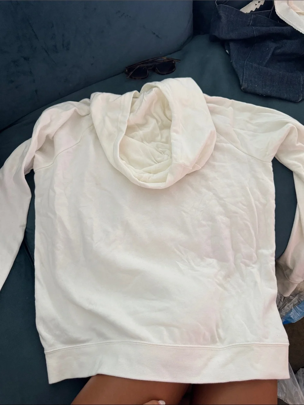NIKE White Hoodie with Miami heat photo